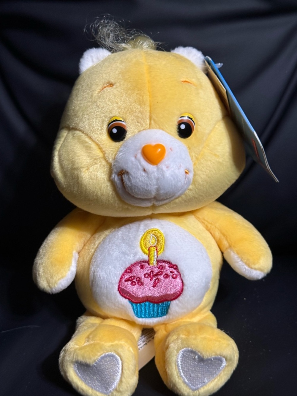 Care Bears Birthday Bear Plush Yellow Cupcake Carlton Cards Stuffed Toy